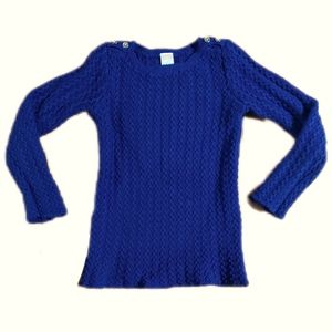 7/8 Purple Cable Knit Sweater Thick Gymboree Brand